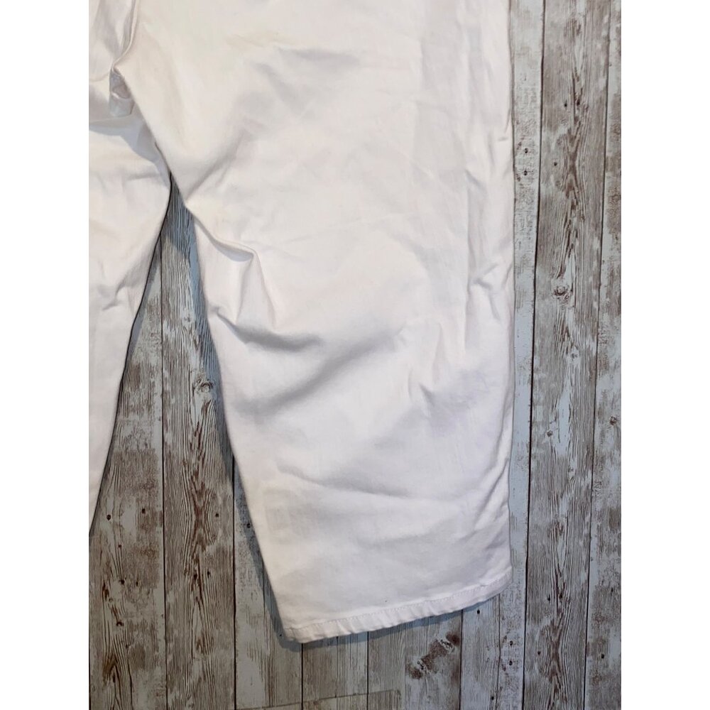 Women's Gloria Vanderbilt White Denim Cropped Capris Jeans 18W Slimming Effect - Picture 9 of 16